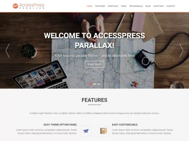 Szablon AccessPress Parallax