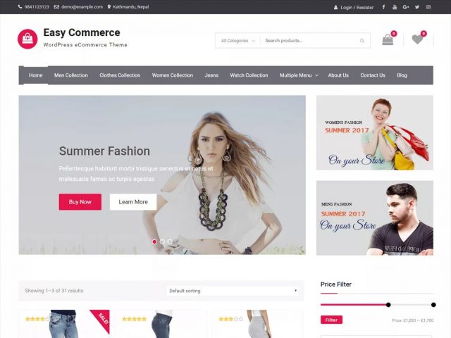 wordpress woocommerce - Szablon Easy Commerce